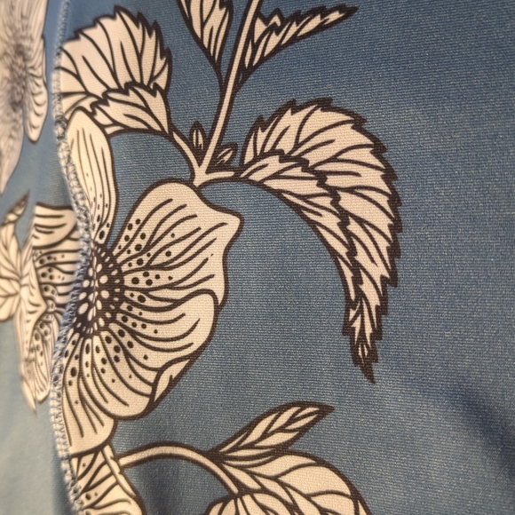 Nettle's Tale swim skirt | Blue Floral | 4X - Picture 9 of 13